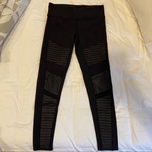 Alo Yoga Black Moto Leggings